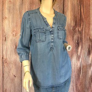 Canyon River Blues Chambray Top Medium